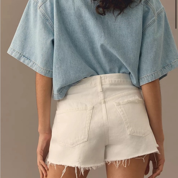 NWT AGOLDE PARKER SHORT - white/off white - Picture 3 of 4